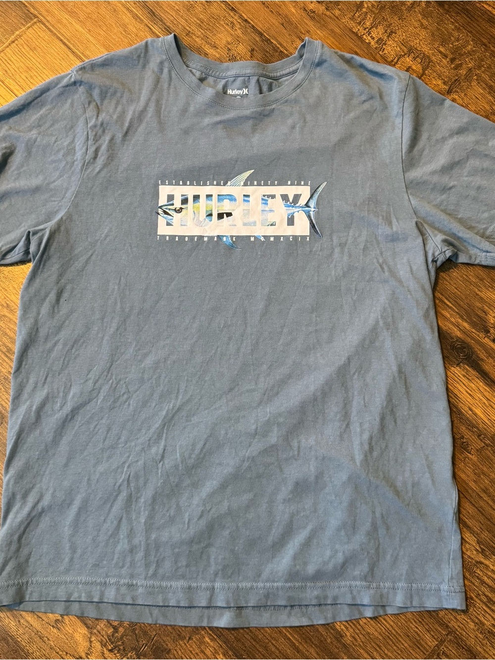 Hurley Slate Blue Short-Sleeve Graphic Tee